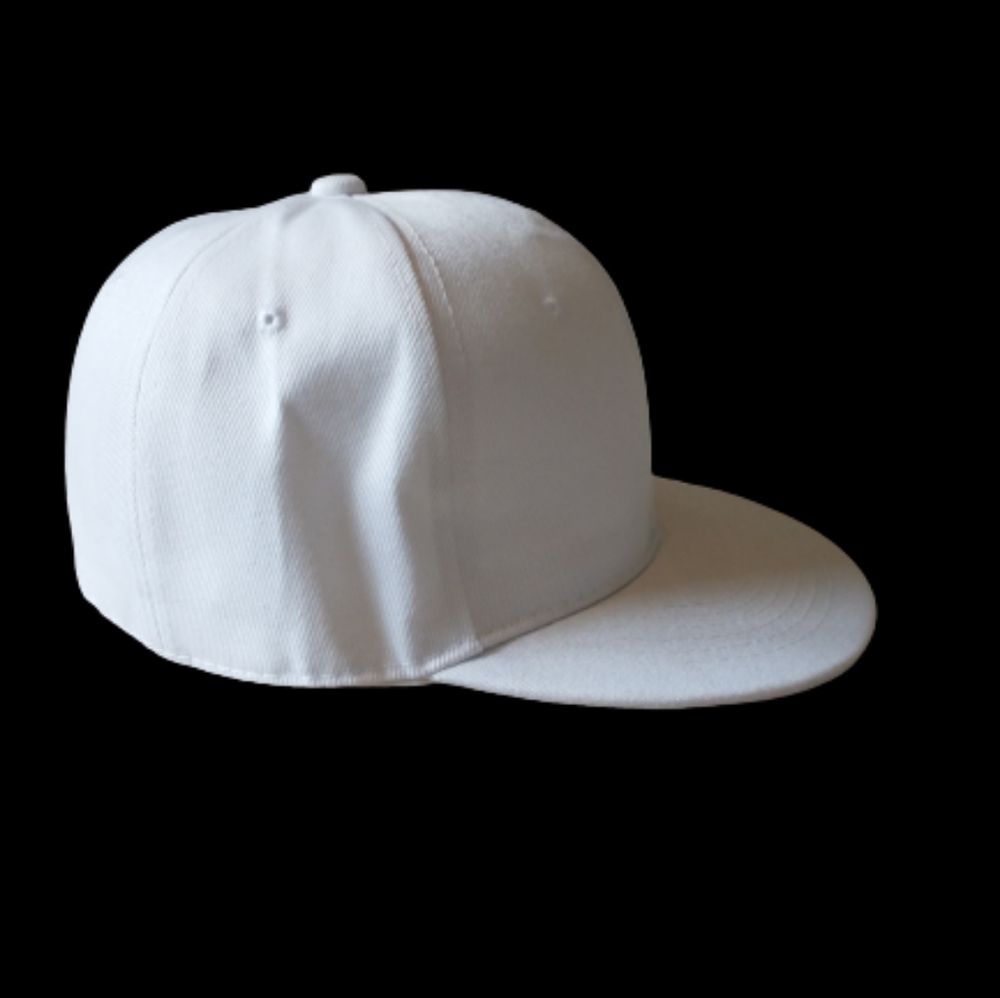 white flat brim